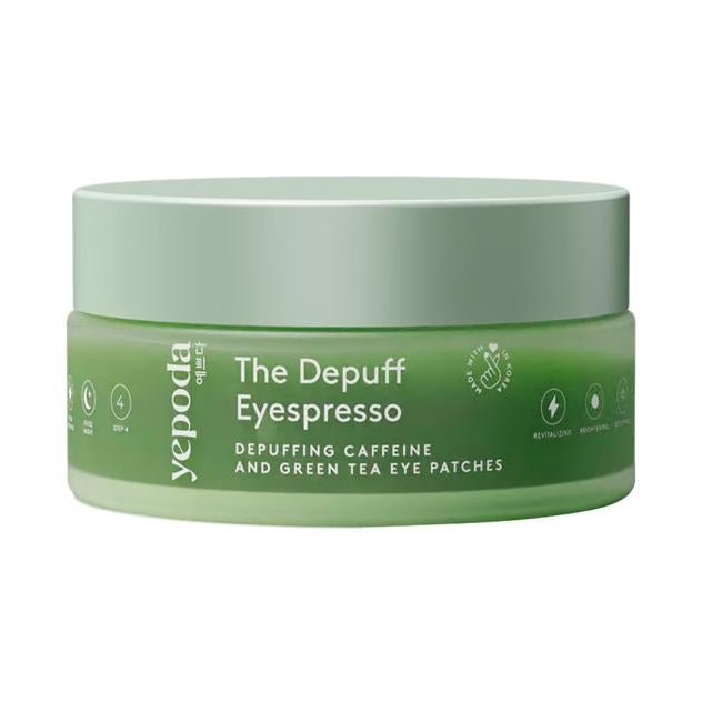 Yepoda Depuff Eyespresso parches para los ojos.